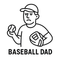 Baseball Dad Graphic Tee
